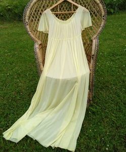 Vintage 1950s Sheer Slip Dress Darling Nightgown Boudoir vintage Yellow …